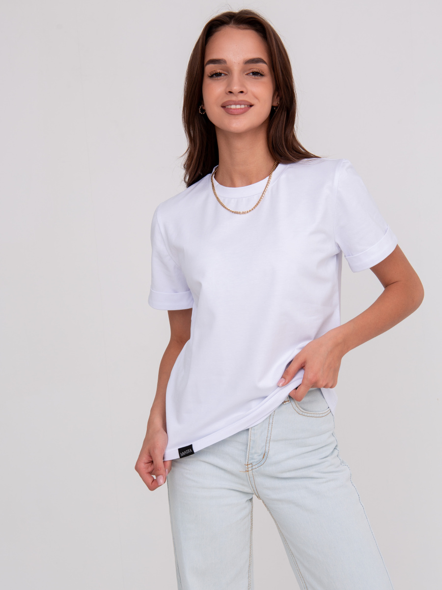 Женская футболка 1647 белая
