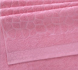 Полотенце махровое Феерия Ярко-розовое