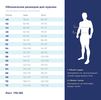 Брюки медицинские мужские М-750А Элит-145